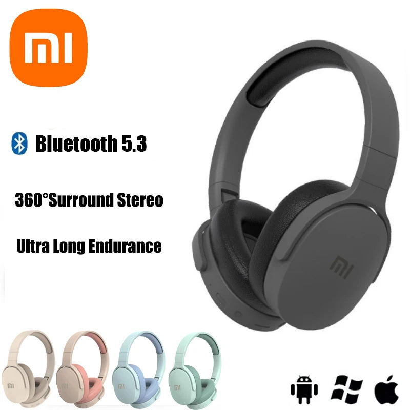 Xiaomi Fones de ouvido sem fio-P2961 Bluetooth 5.3, Samsung/iPhone Fone de ouvido estéreo Hifi para jogos com microfone